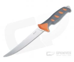 Buck Knives Hookset Fresh 6" Satin Gray/Orange Fixed Blade Fillet Knife 0144ORS