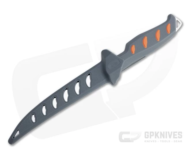 Buck Knives Hookset Fresh 6" Satin Gray/Orange Fixed Blade Fillet Knife 0144ORS 2 Buck Knives Hookset Fresh 6" Satin Gray/Orange Fixed Blade Fillet Knife 0144ORS - Image 2