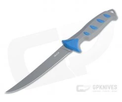 Buck Knives Hookset Fresh 6" Gray PVD Gray/Blue Fixed Blade Fillet Knife 0145BLS