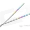Foltsum 2-Piece Titanium Chopsticks Rainbow Satin