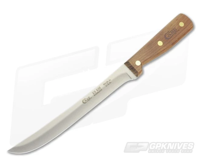 Case 9" Slicer Kitchen Knife Walnut Wood Handle 07317 1 Case 9" Slicer Kitchen Knife Walnut Wood Handle 07317