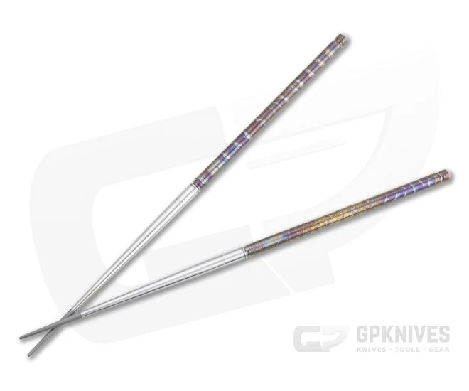 Foltsum 2-Piece Titanium Chopsticks Case Color Satin 1 Foltsum 2-Piece Titanium Chopsticks Case Color Satin