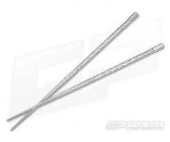 Steve Kelly TiSushi Sticks Machine Satin Titanium Chopsticks