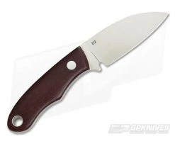 Tom Krein Custom Micro Chef Burgundy Micarta Satin D2 EDC Fixed Blade 5 Tom Krein Custom Micro Chef Burgundy Micarta Satin D2 EDC Fixed Blade -Kitchen Knives Sales Store 3892 3