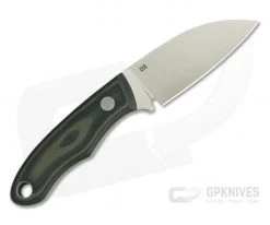 Tom Krein Custom Micro Chef Blasted Black/Green G10 Satin D2 EDC Fixed Blade -Kitchen Knives Sales Store 3935 3 2