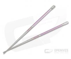 Steve Kelly TiSushi Sticks Satin w/ Purple Milling Titanium Chopsticks