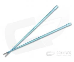 Steve Kelly TiSushi Sticks Teal Anodized w/ Milling Titanium Chopsticks