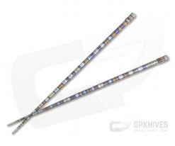Steve Kelly TiSushi Sticks Flame Anodized Titanium Chopsticks