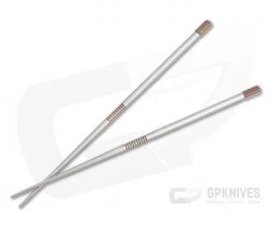 Steve Kelly TiSushi Sticks Satin w/ Bronze Rings Titanium Chopsticks