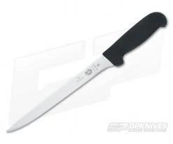 Victorinox 8" Straight Flexible Boning Knife Swiss Steel Fibrox Handle 5.3763.20-X5