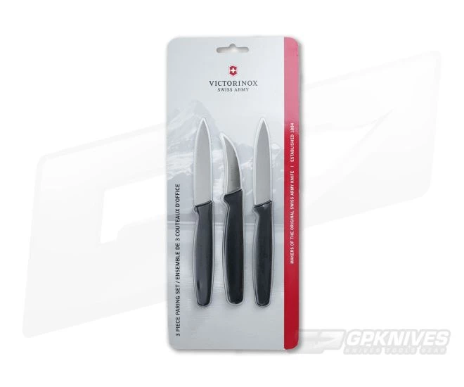 Victorinox 3-Piece Paring Knife Set Black Nylon Handle 6.7503-X3 1 Victorinox 3-Piece Paring Knife Set Black Nylon Handle 6.7503-X3