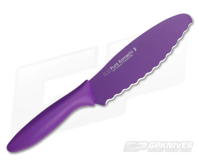 KAI Pure Komachi 2 Sandwich Knife Purple 3 KAI Pure Komachi 2 Sandwich Knife Purple - Image 3