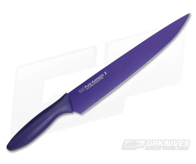 KAI Pure Komachi 2 Slicing Knife Purple 3 KAI Pure Komachi 2 Slicing Knife Purple - Image 3