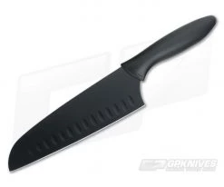 KAI Pure Komachi 2 6.5" Hollow-Ground Santoku Black 5085
