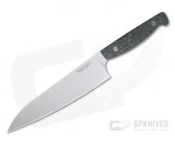 Kitchen Knives Sales Store 23 Bradford Knives 8" Chef Stonewashed M390 Micro Textured Carbon Fiber Kitchen Knife