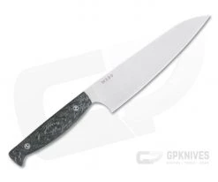Bradford Knives 8" Chef Stonewashed M390 Micro Textured Carbon Fiber Kitchen Knife -Kitchen Knives Sales Store 8 chef sw 3