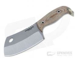 Condor Tool & Knife Primal Cleaver Natural Canvas Micarta Fixed Blade Knife 2011-4HC