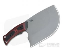 TOPS Knives XXX Dicer Tumbled 440C Red & Black G10 Kitchen Knife DCRX-01 -Kitchen Knives Sales Store dcrx 01 3