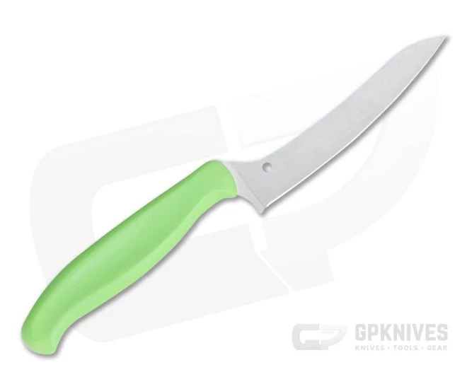 Spyderco Pointed Z-Cut Green Plain Edge Kitchen Knife K14PGN 2 Spyderco Pointed Z-Cut Green Plain Edge Kitchen Knife K14PGN - Image 2