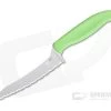 Spyderco Pointed Z-Cut Green Serrated Edge Kitchen Knife K14SGN