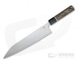 Spyderco Carter Itamae Gyuto Super Blue/SUS410 Burl G10 Kitchen Knife K19GPBNBK