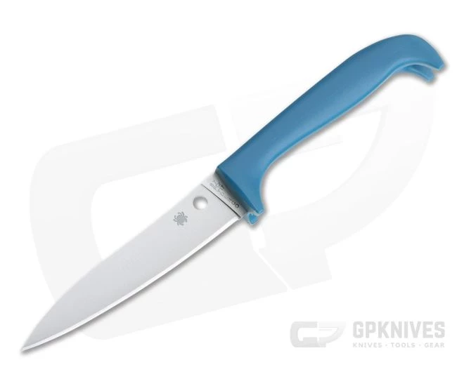 Spyderco Counter Puppy Blue Plain Edge Kitchen Knife K20PBL 1 Spyderco Counter Puppy Blue Plain Edge Kitchen Knife K20PBL