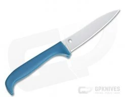 Spyderco Counter Puppy Blue Plain Edge Kitchen Knife K20PBL 5 Spyderco Counter Puppy Blue Plain Edge Kitchen Knife K20PBL -Kitchen Knives Sales Store k20pbl 3