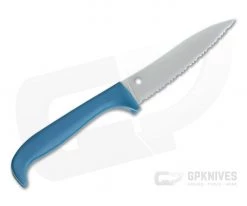 Spyderco Counter Puppy Blue Serrated Edge Kitchen Knife K20SBL -Kitchen Knives Sales Store k20sbl 3