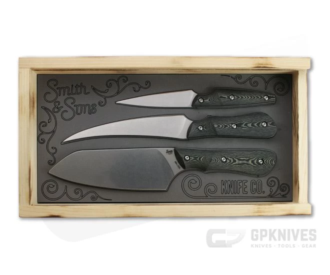 Smith & Sons Essential Kitchen Set AEB-L Ravina Richlite 3-Piece Fixed Blade Set 3 Smith & Sons Essential Kitchen Set AEB-L Ravina Richlite 3-Piece Fixed Blade Set - Image 3