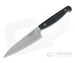 Bradford Knives Paring Knife Stonewashed AEB-L Micro Textured Black G10 Kitchen Knife