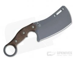TOPS Knives Tidal Force Brown Burlap Micarta Karambit Cleaver Fixed Blade TFOR-01 -Kitchen Knives Sales Store tfor 01 3